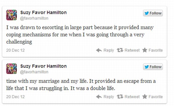 Suzy Favor Hamilton, atlete klust bij als escort