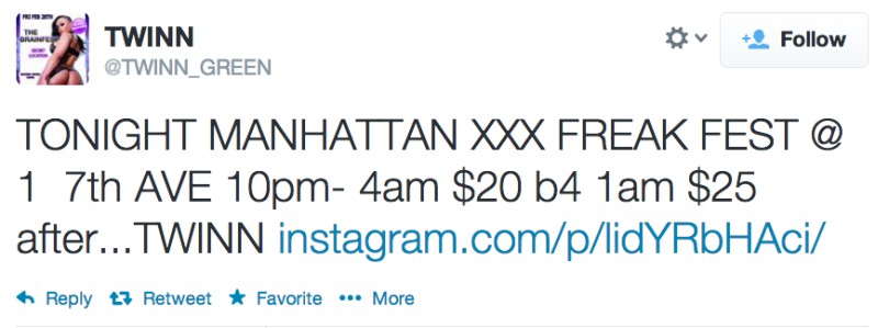 Appartement total loss na "XXX Freak Fest" 1 tweet-freak-fest