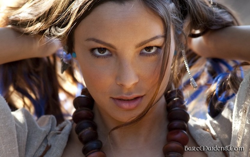 busty-roleplaying babe-nude-in-the-forrest--08