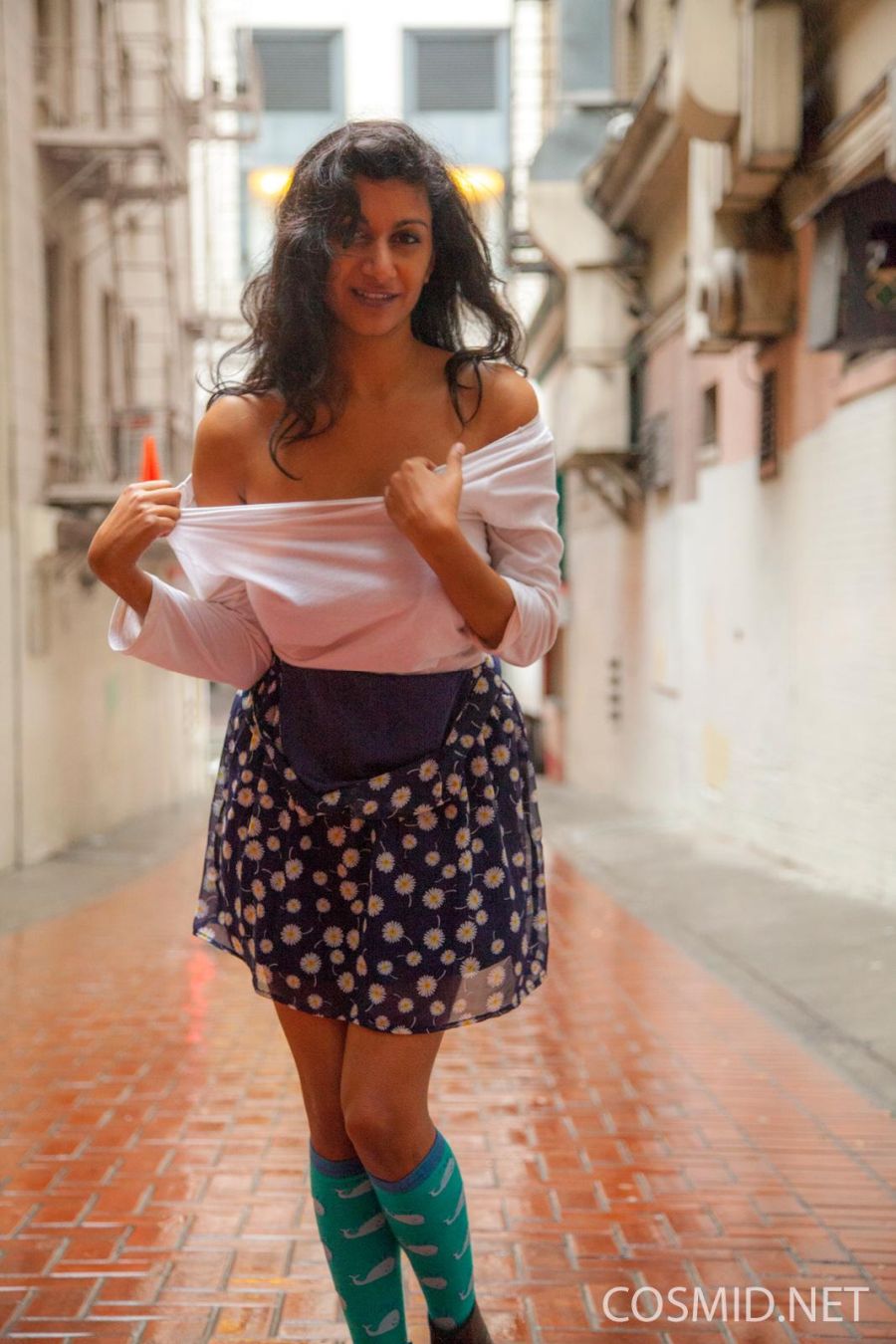 Carla White gaat topless in het openbaar 08