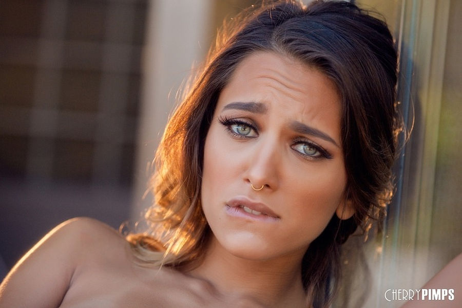 Dainty beautiful in blue lace lingerie 04