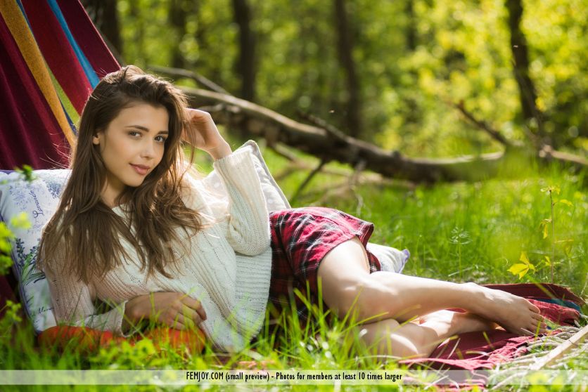 Milla D, hangmat mee naar het bos