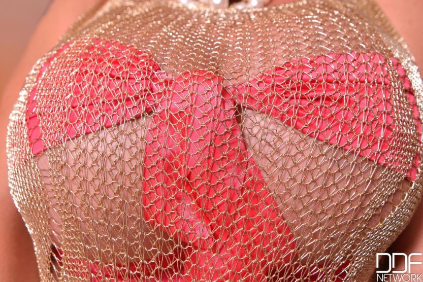 Delzangel heeft lekkere hoerige rode lingerie aan 02