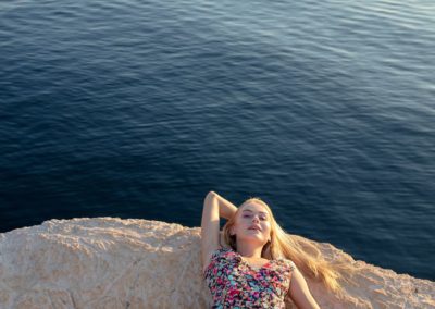 Nancy A op vakantie ze gaat naakt 015