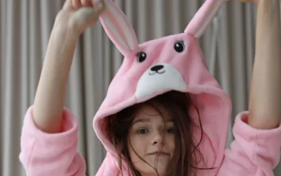 Irina Telicheva, is een roze konijnen badjas opwindend?